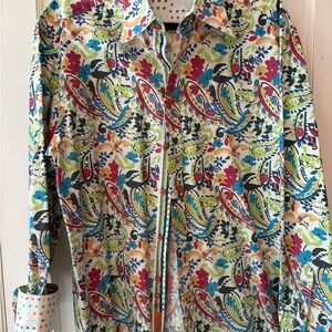 Robert Graham Multicolor Floral Paisley Button-Down Shirt